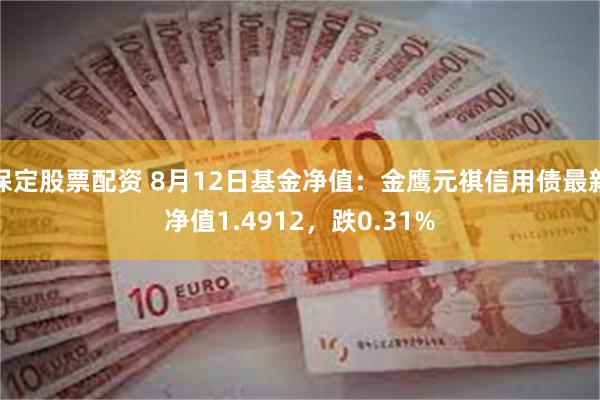 保定股票配资 8月12日基金净值：金鹰元祺信用债最新净值1.4912，跌0.31%