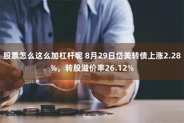 股票怎么这么加杠杆呢 8月29日岱美转债上涨2.28%，转股溢价率26.12%