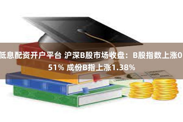 低息配资开户平台 沪深B股市场收盘：B股指数上涨0.51% 成份B指上涨1.38%